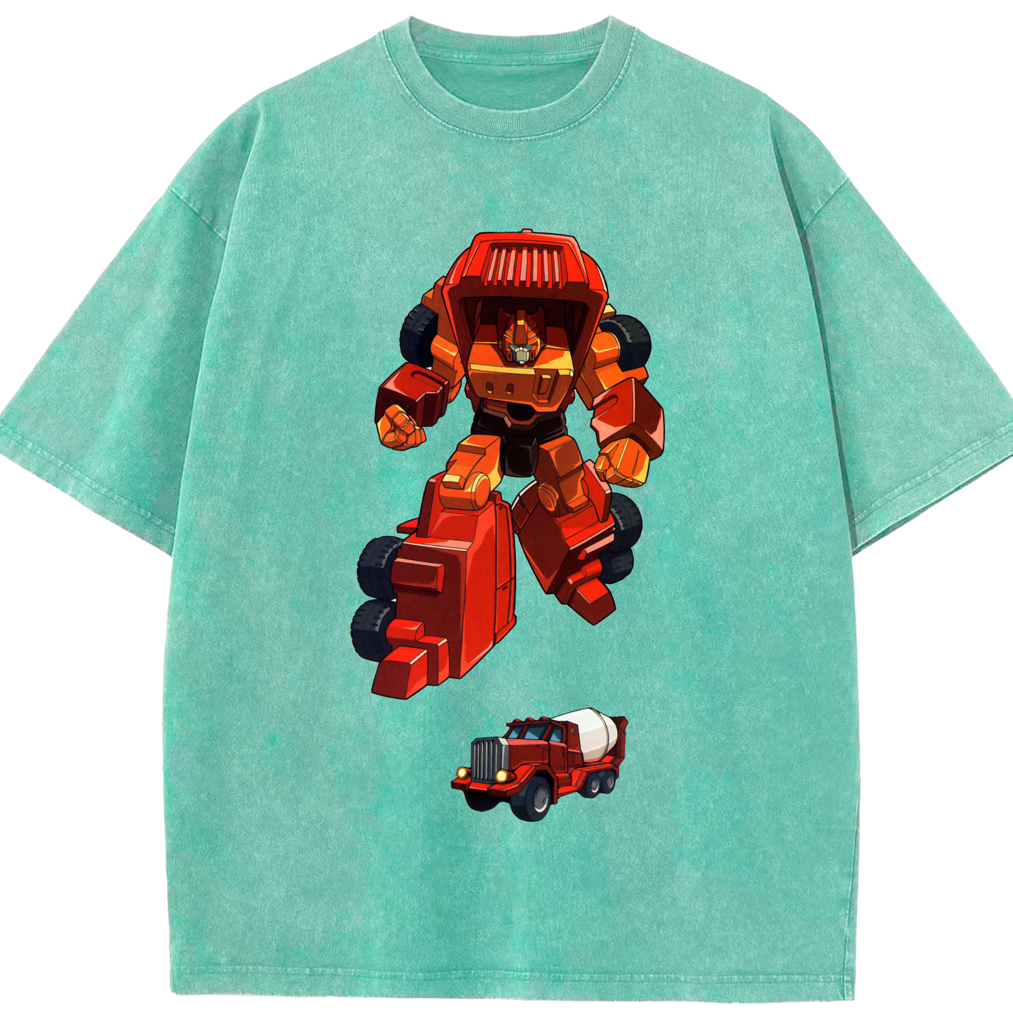 （画像用）  綿100% ヴィンテージ風 半袖Tシャツ（フロントプリント）